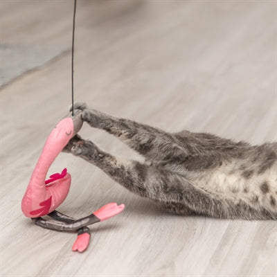 Trixie Katzenrute Teleskop Großkatzen mit Flamingo Pink