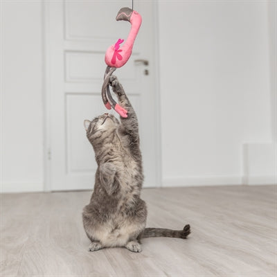 Trixie Katzenrute Teleskop Großkatzen mit Flamingo Pink