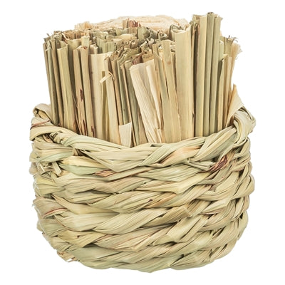 Trixie Korbgras mit Heu, Maisblättern, Holzstäbchen