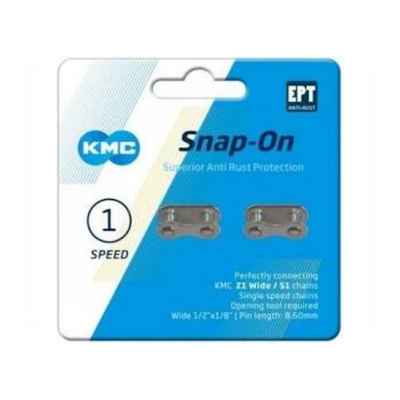 KMC Kettenglied - Snap-on - 1 8 - 8.60mm - Silber