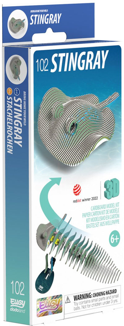 Eugy 3D-Puzzle – Rochen – Meerestiere – nachhaltig – alle sammeln – 6 Jahre