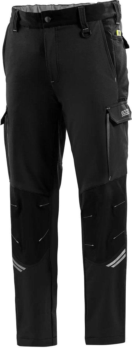 Sparco Arbeitshose Tech Oregon – Schwarz – Grün – XL