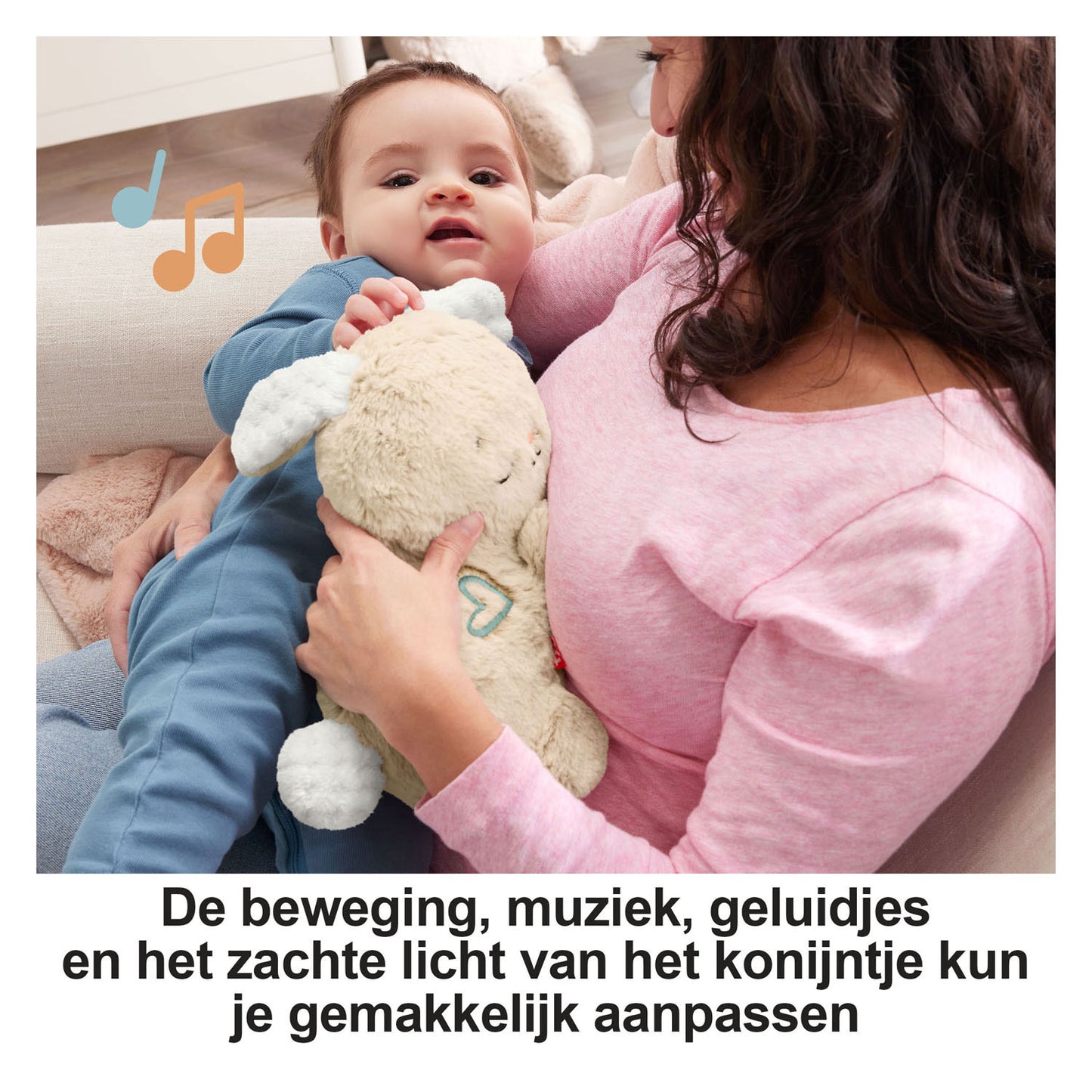 Fisher Price beruhigt und setzte Hase ab
