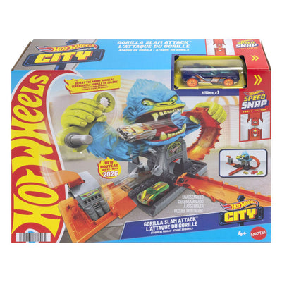Hot Wheels City Gorilla Attack Spielset und Spielzeugauto