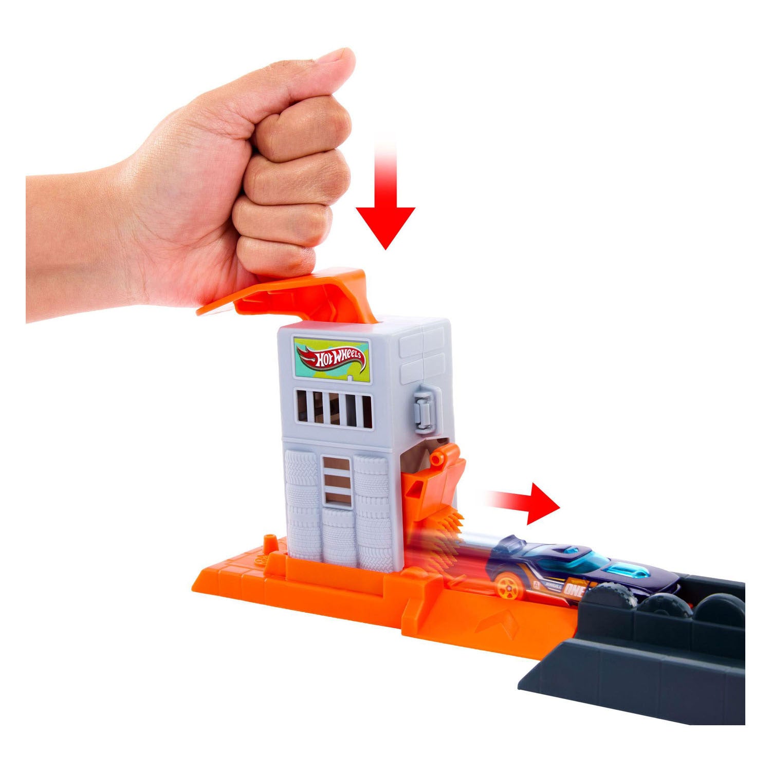 Hot Wheels City Gorilla Attack Spielset und Spielzeugauto