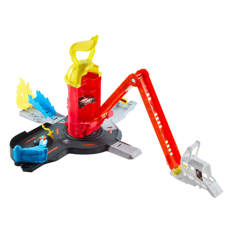 Hot Wheels City Super Rescue Fire Station, Spielset und Spielzeugauto