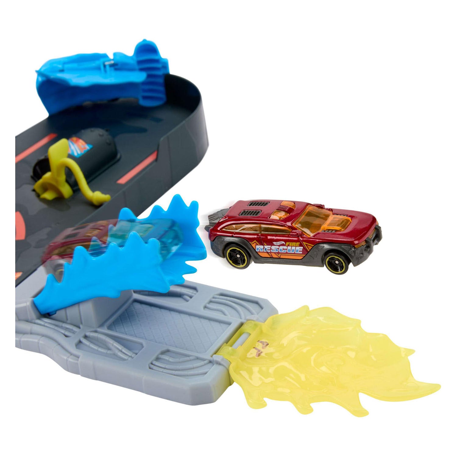 Hot Wheels City Super Rescue Fire Station, Spielset und Spielzeugauto