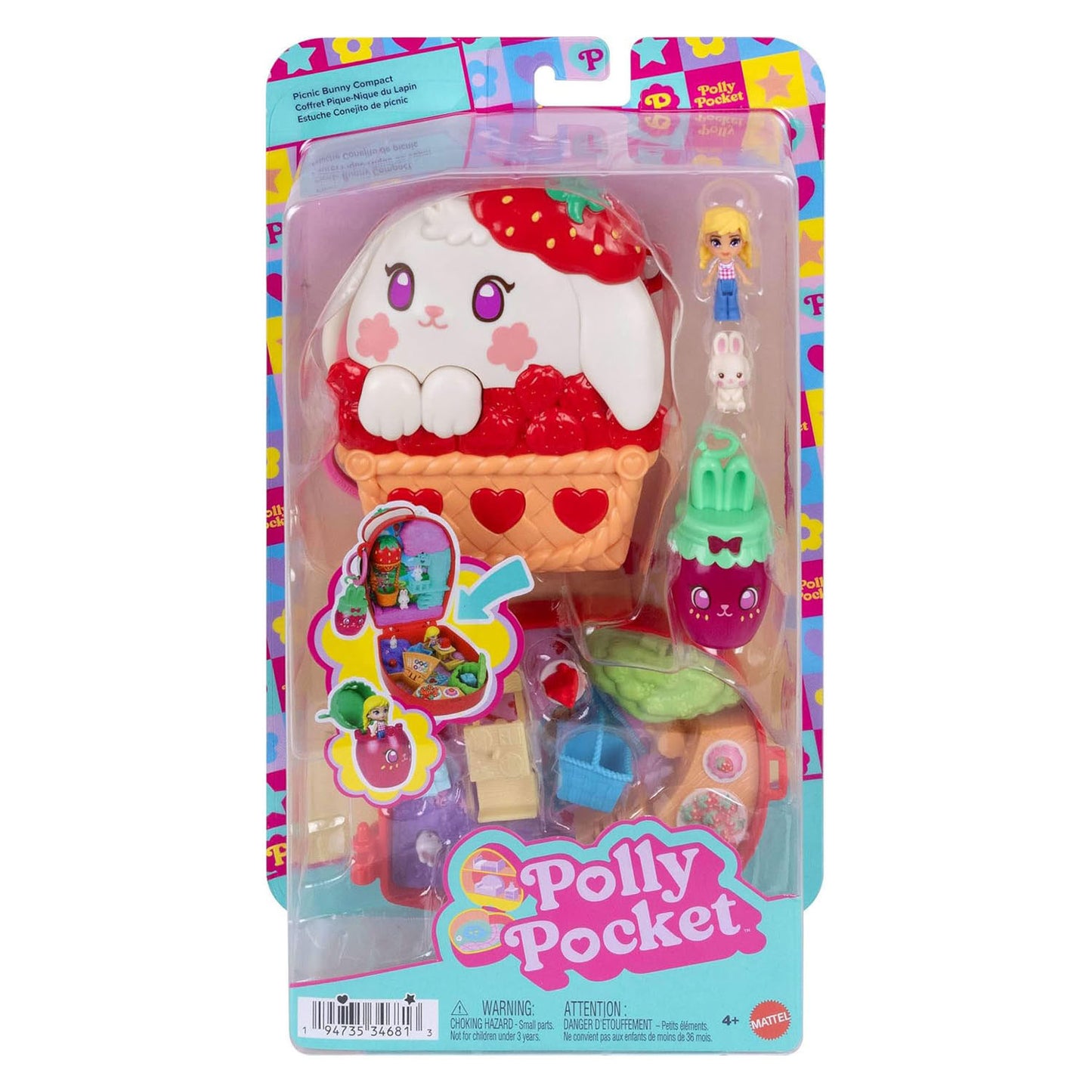 Pic Polly Pocket Kompakt-Spielset „Knick of the Rabbit“.