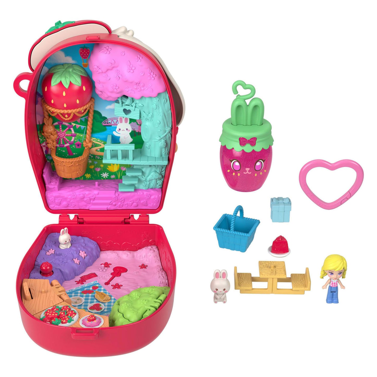 Pic Polly Pocket Kompakt-Spielset „Knick of the Rabbit“.