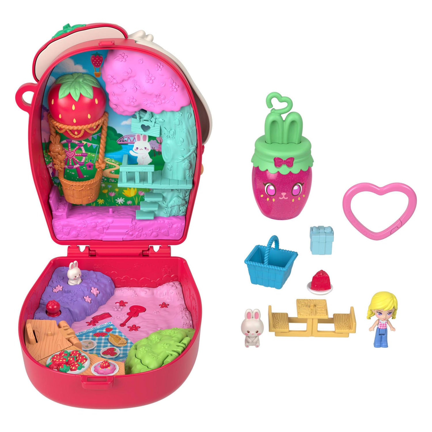 Pic Polly Pocket Kompakt-Spielset „Knick of the Rabbit“.
