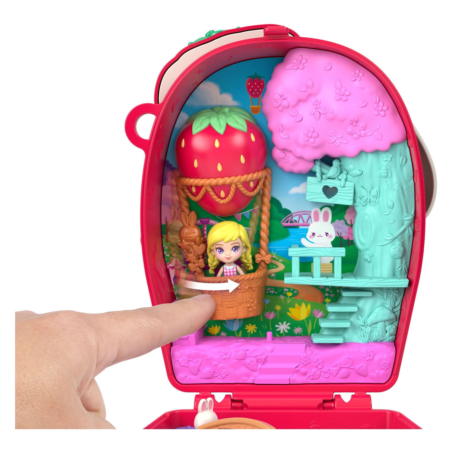 Pic Polly Pocket Kompakt-Spielset „Knick of the Rabbit“.