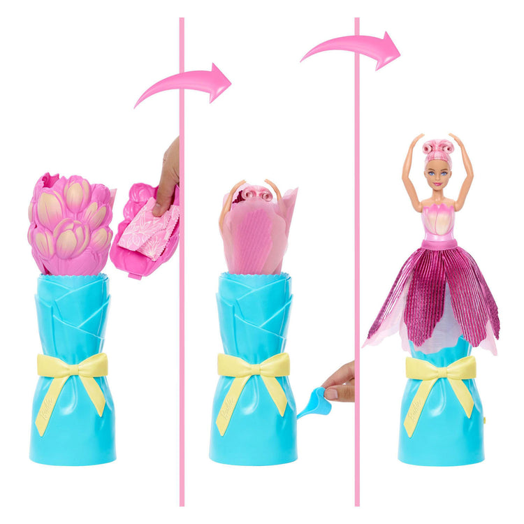 Barbie enthüllt Blumenüberraschung pinke Tulpe