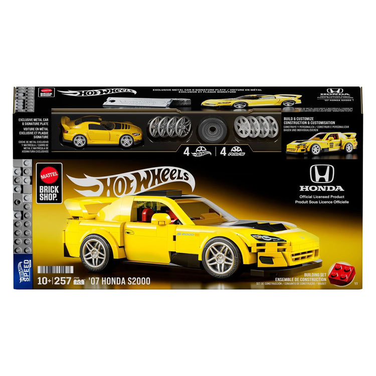 Hot Wheels Brick Shop Speed ​​Series 2007 Honda S2000 1:32 Bauset – 257-teilig.
