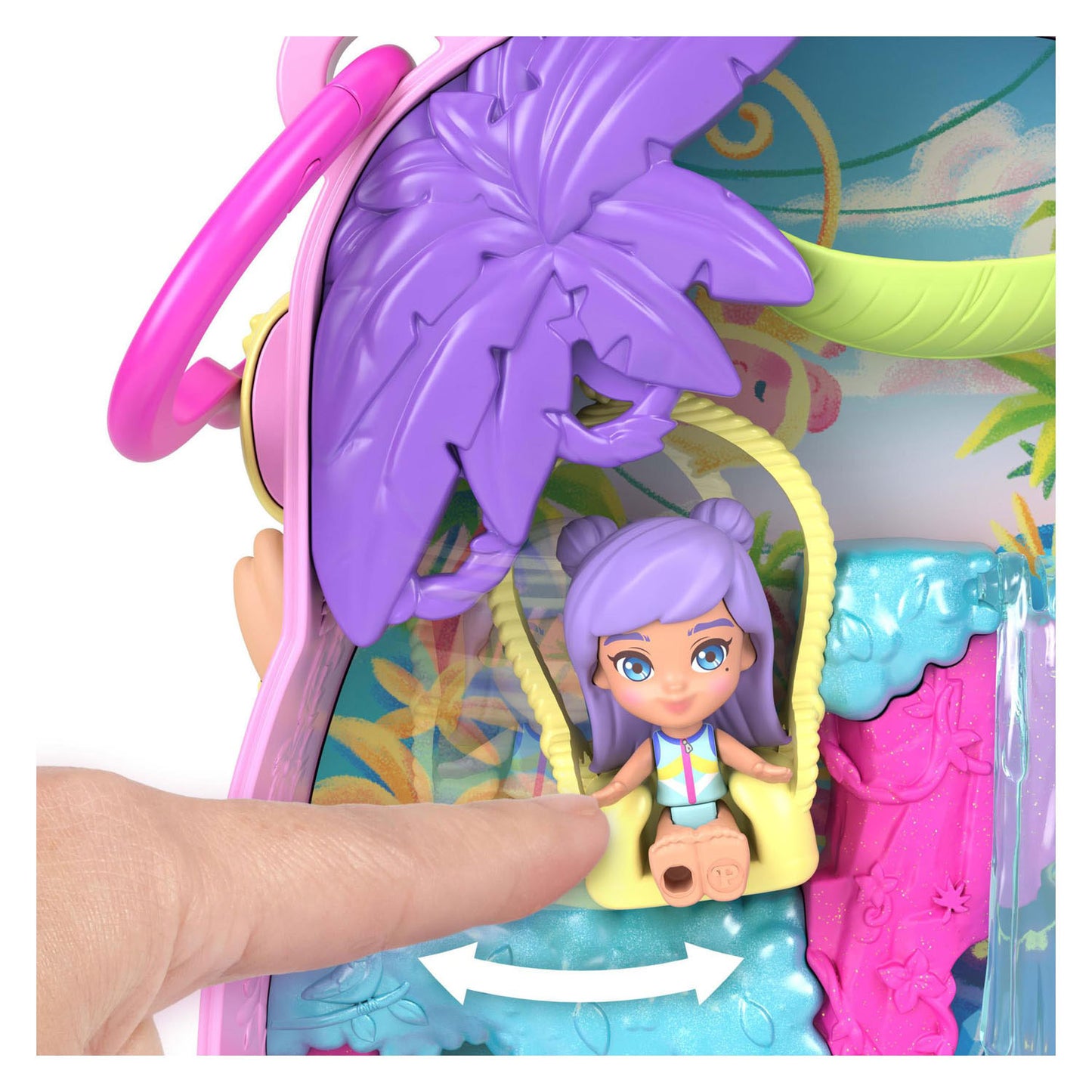 Polly Pocket Ananas-Affe, kompaktes Spielset