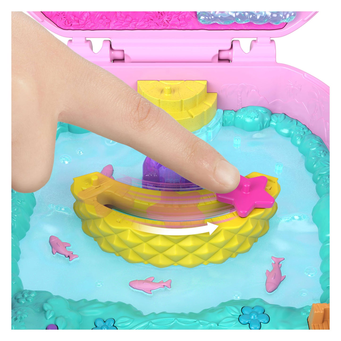 Polly Pocket Ananas-Affe, kompaktes Spielset