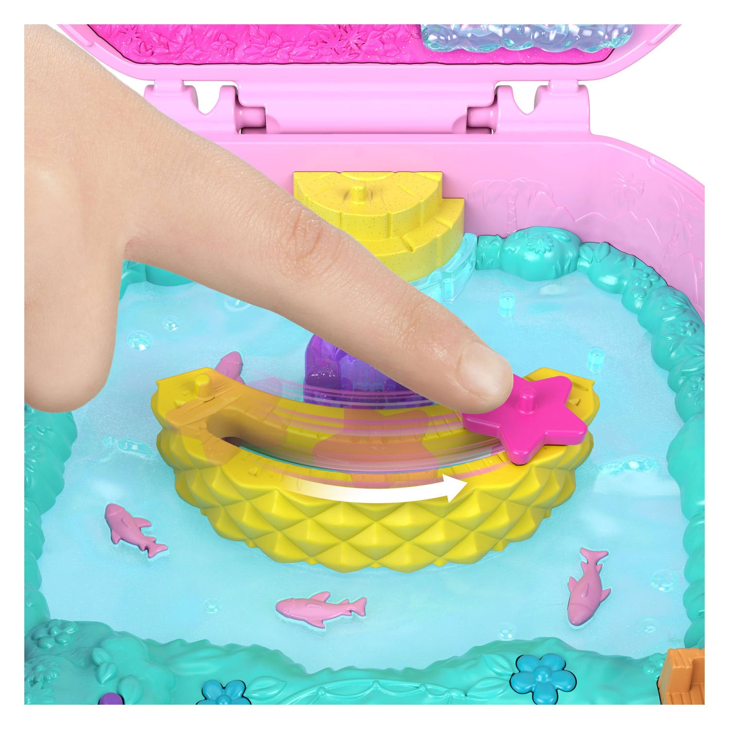 Polly Pocket Ananas-Affe, kompaktes Spielset