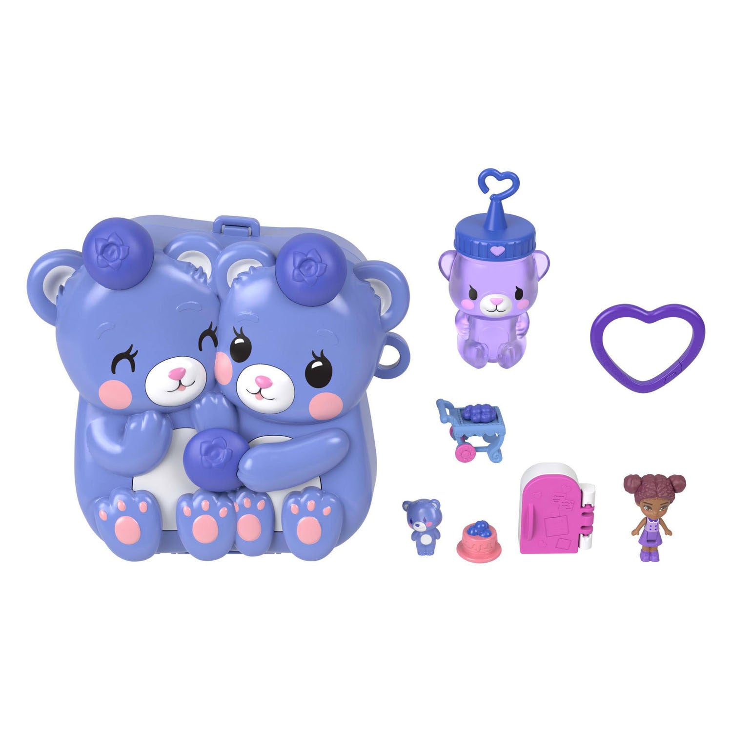 Polly Pocket Kompaktset Bären und Blaubeeren