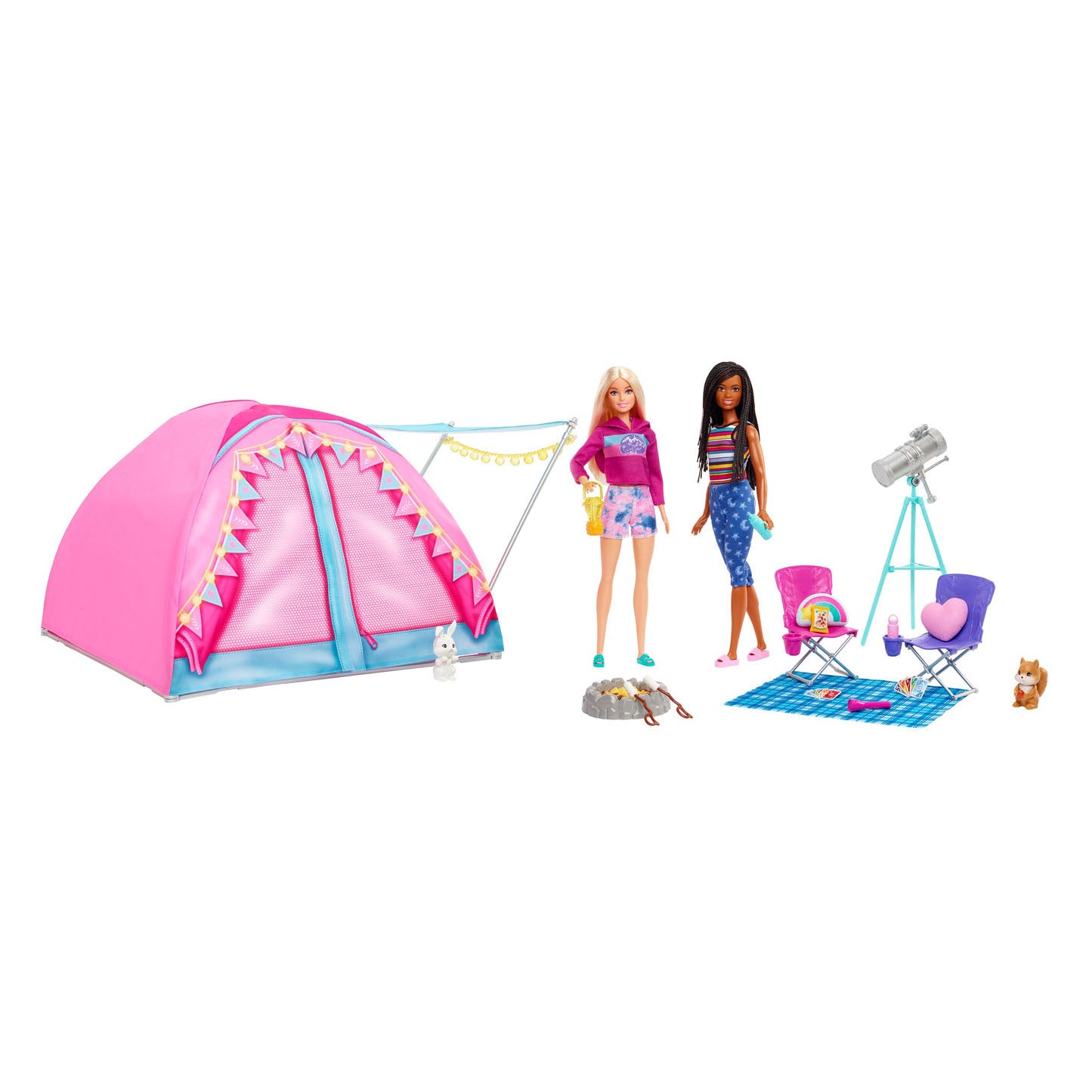 Mattel lass uns Camping -Zeltspiel -Set gehen