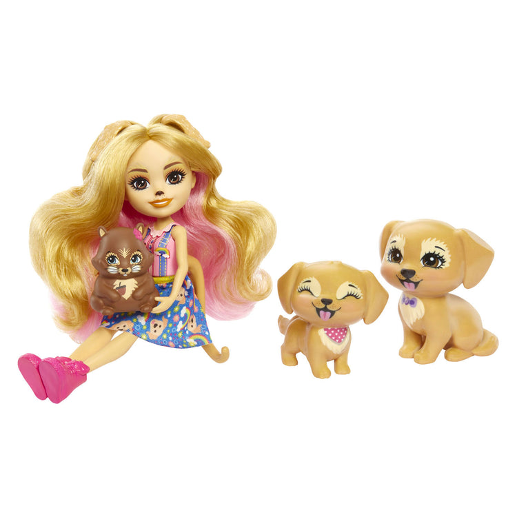 Mattel Enchantimals Gerika Golden Retriever Familie