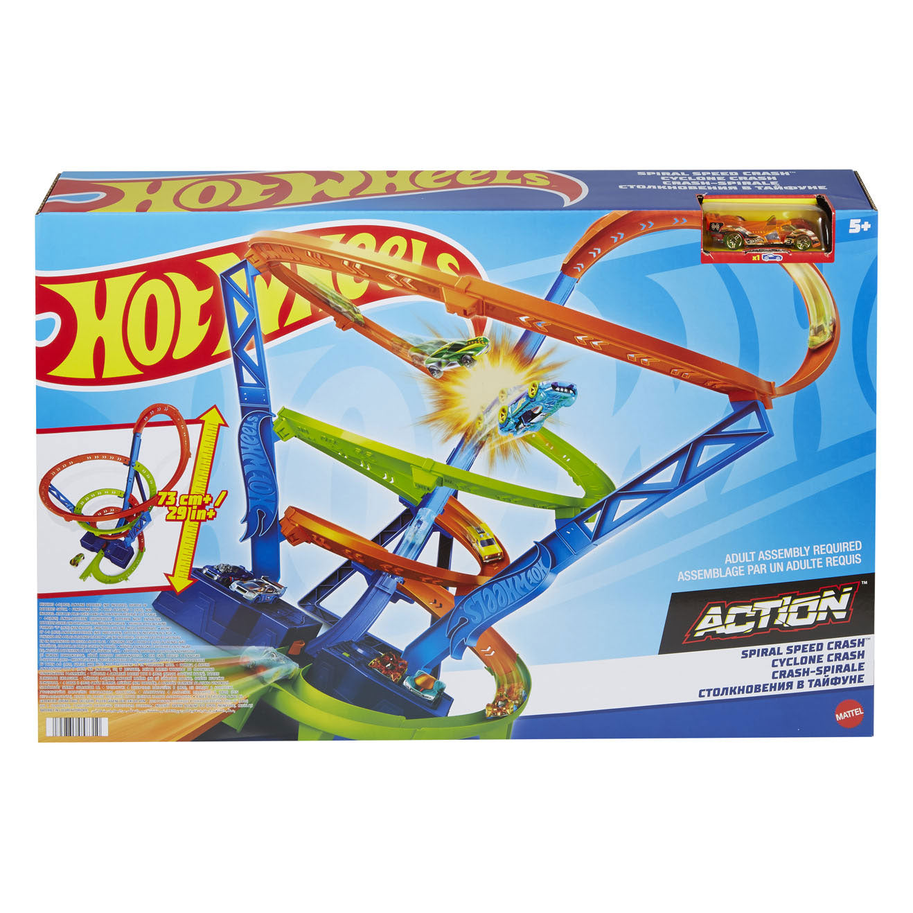 Hot Wheels Action Hyperspeed Crash Race Track