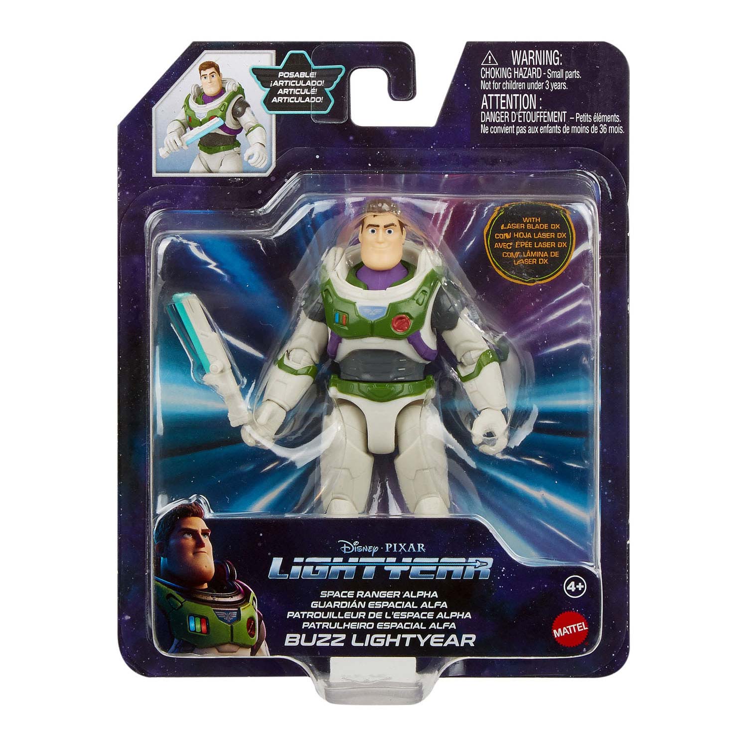 Mattel Pixar Buzz Lightyear Alpha -Anzug Play Figur