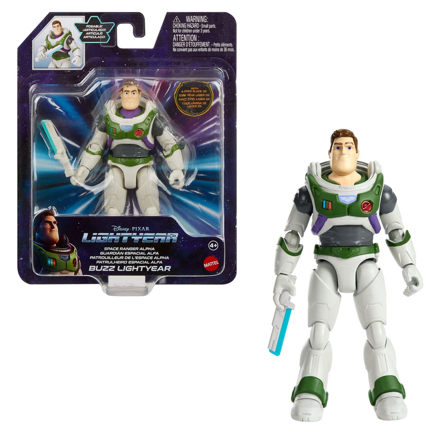 Mattel Pixar Buzz Lightyear Alpha -Anzug Play Figur