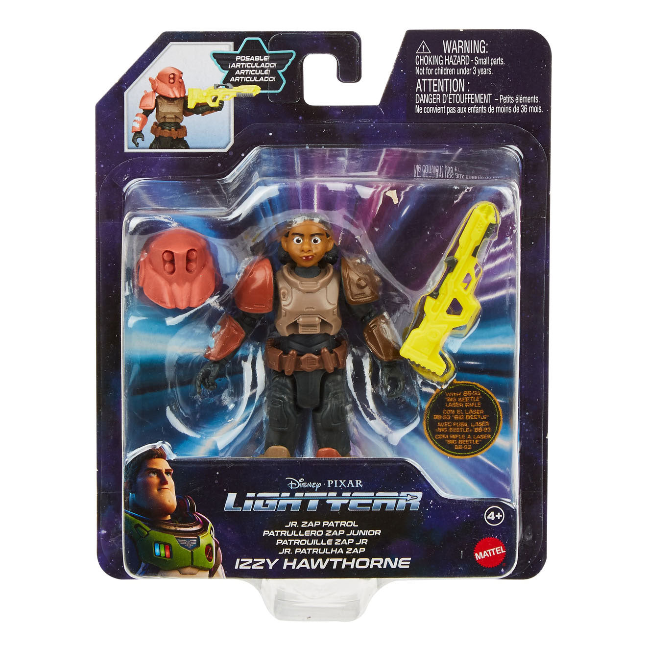 Disney Pixar Lightyear Jr. Zap Patrol Izzy Play Figur
