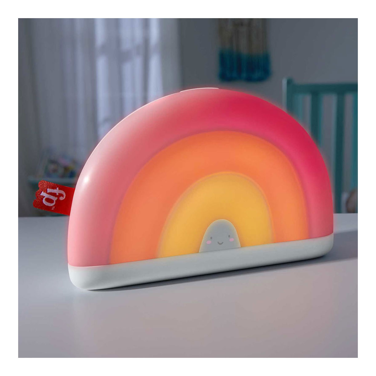 Fisher -Preis beruhigend und strahlend Regenbogenschallgerät