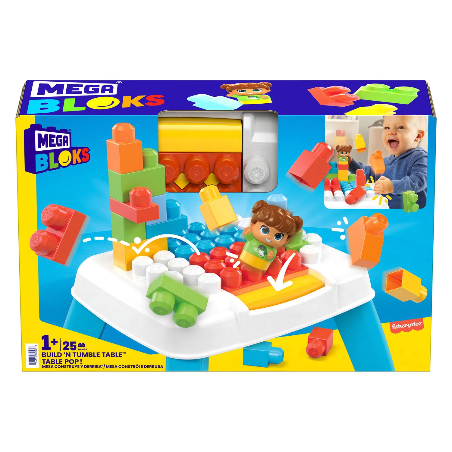 Mega Bloks bauen einen Tumble -Konstruktionstisch