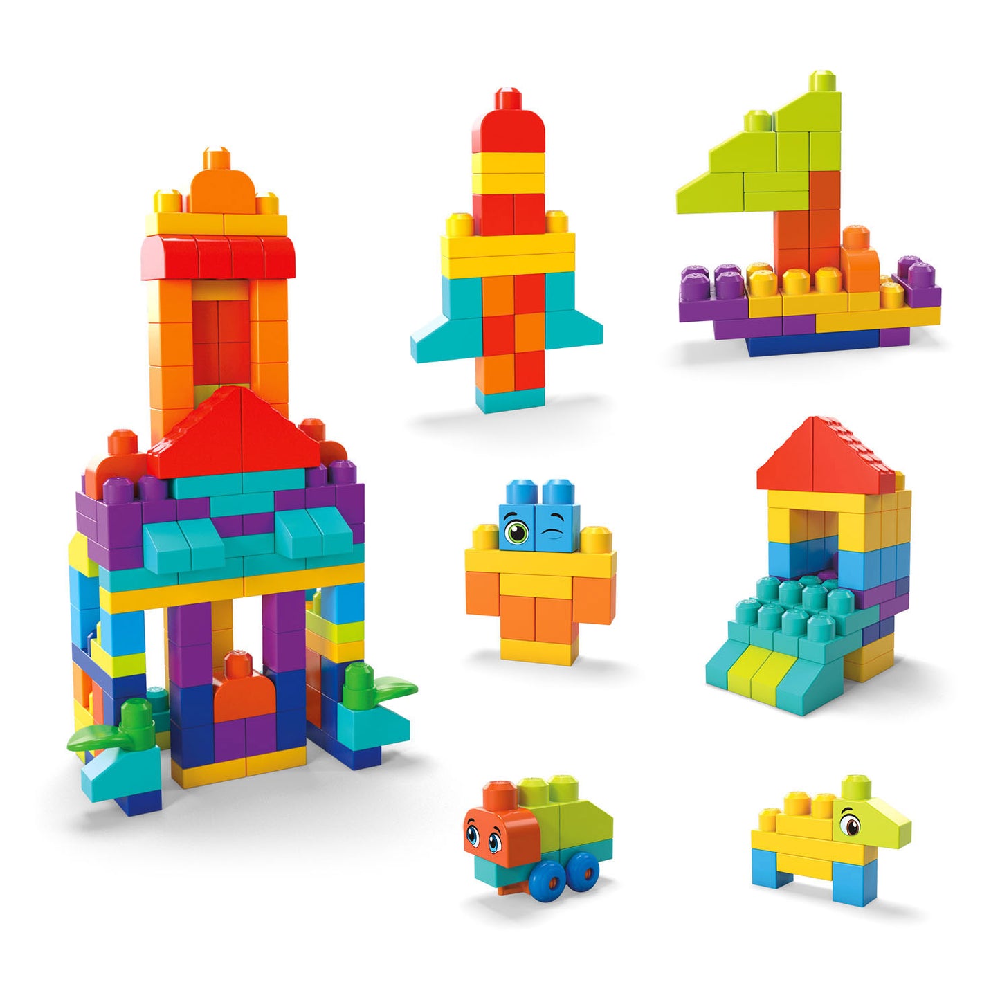 Mega Bloks größere Baubeutel Bausteine, 150dlg.