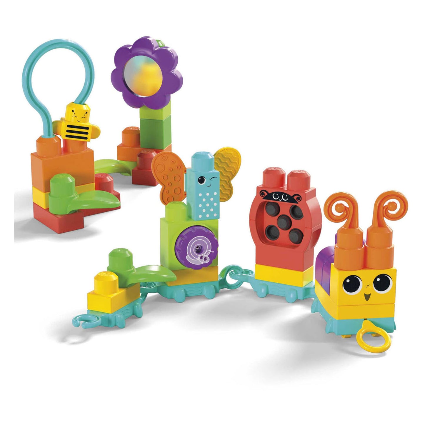 Mega Bloks bewegt 'n Groove Caterpillar Bouwset, 30dlg.