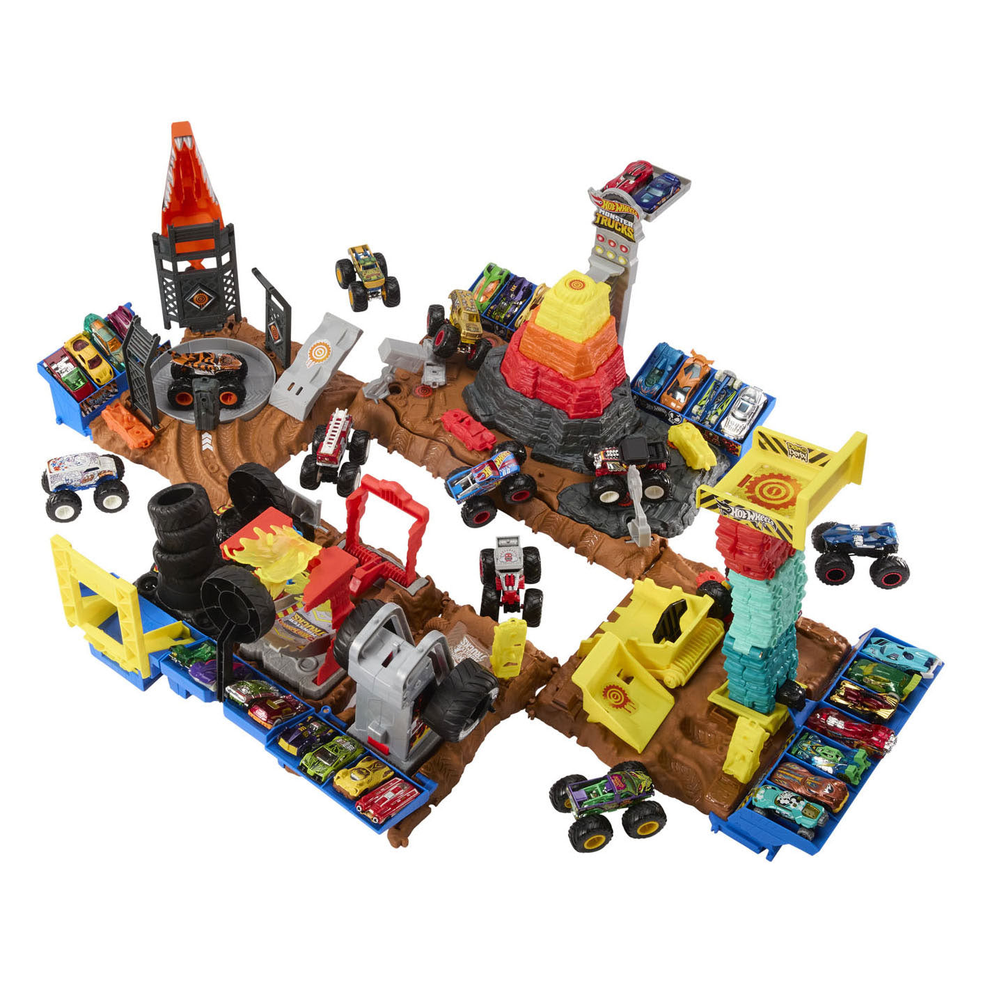 Hot Wheels Arena Smasers Main Event Bone Shakers Ultimate Crush Yard