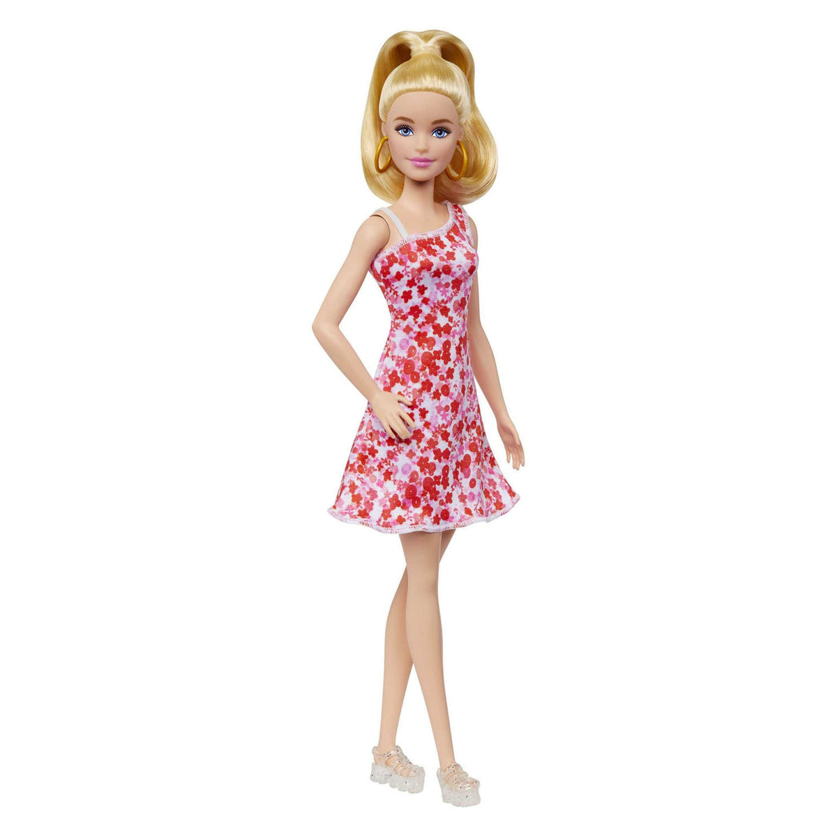 Mattel Fashionista Pop Pink Blumenkleid