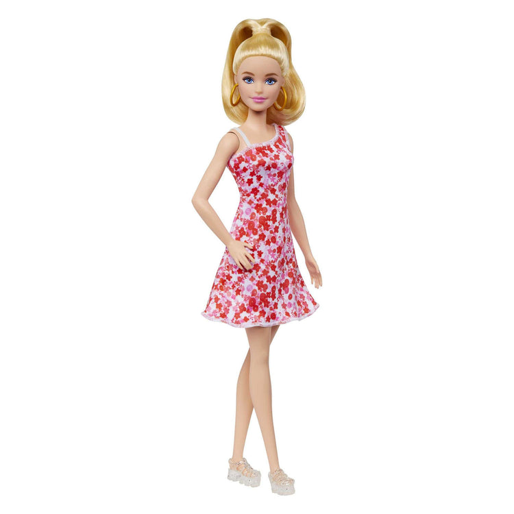 Mattel Fashionista Pop Pink Blumenkleid