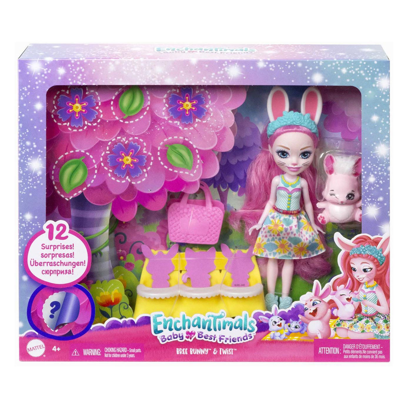 Mattel Enchantimals Baby Beste Freunde Pop Bree Bnunny und Twist