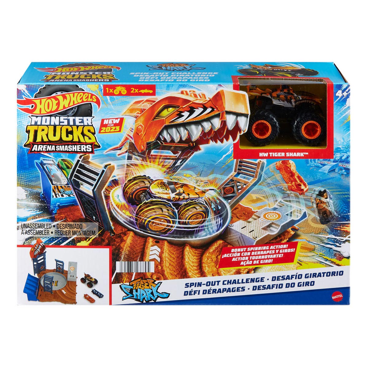 Hot Wheels Monster Trucks Arena Smash Spin-out Play Set