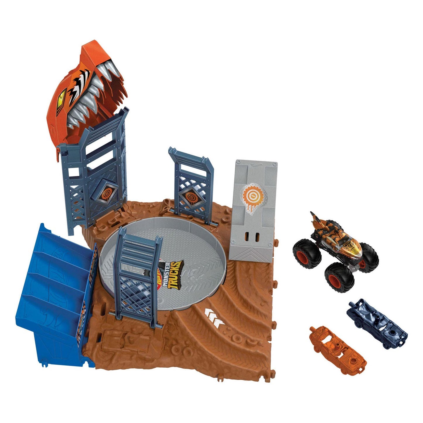 Hot Wheels Monster Trucks Arena Smash Spin-out Play Set