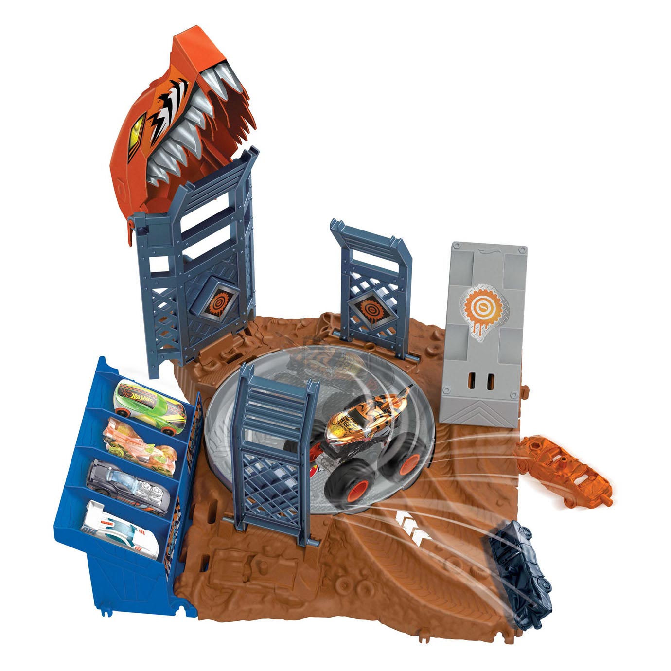 Hot Wheels Monster Trucks Arena Smash Spin-out Play Set