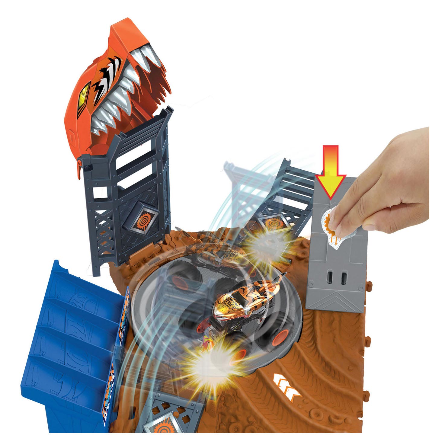 Hot Wheels Monster Trucks Arena Smash Spin-out Play Set
