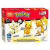 Pokémon Mega Constux Pokemon Construction Set Build und Show Pikachu Evolution Trio