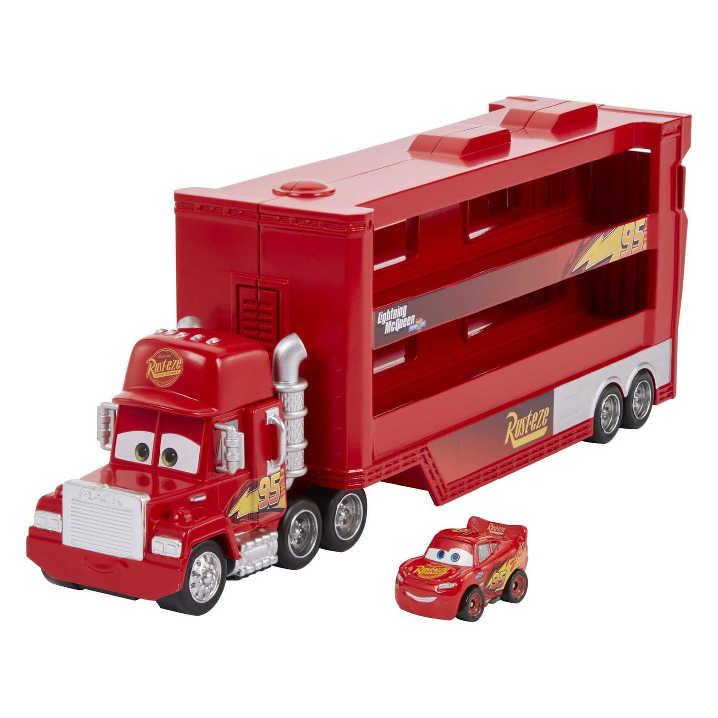 Mattel Pixar Mack Miniracers Transporter mit 1 Miniracer