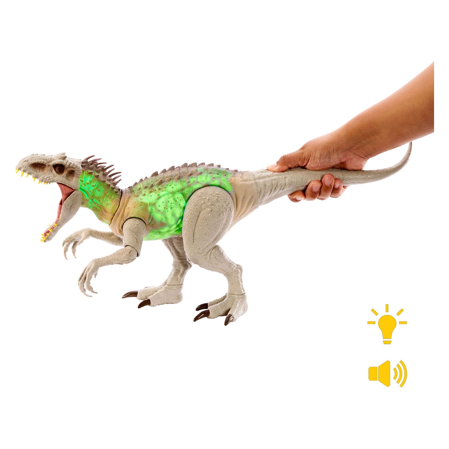 Mattel Jurassic World Tarning und Fighting Indominus Rex Speel Figur