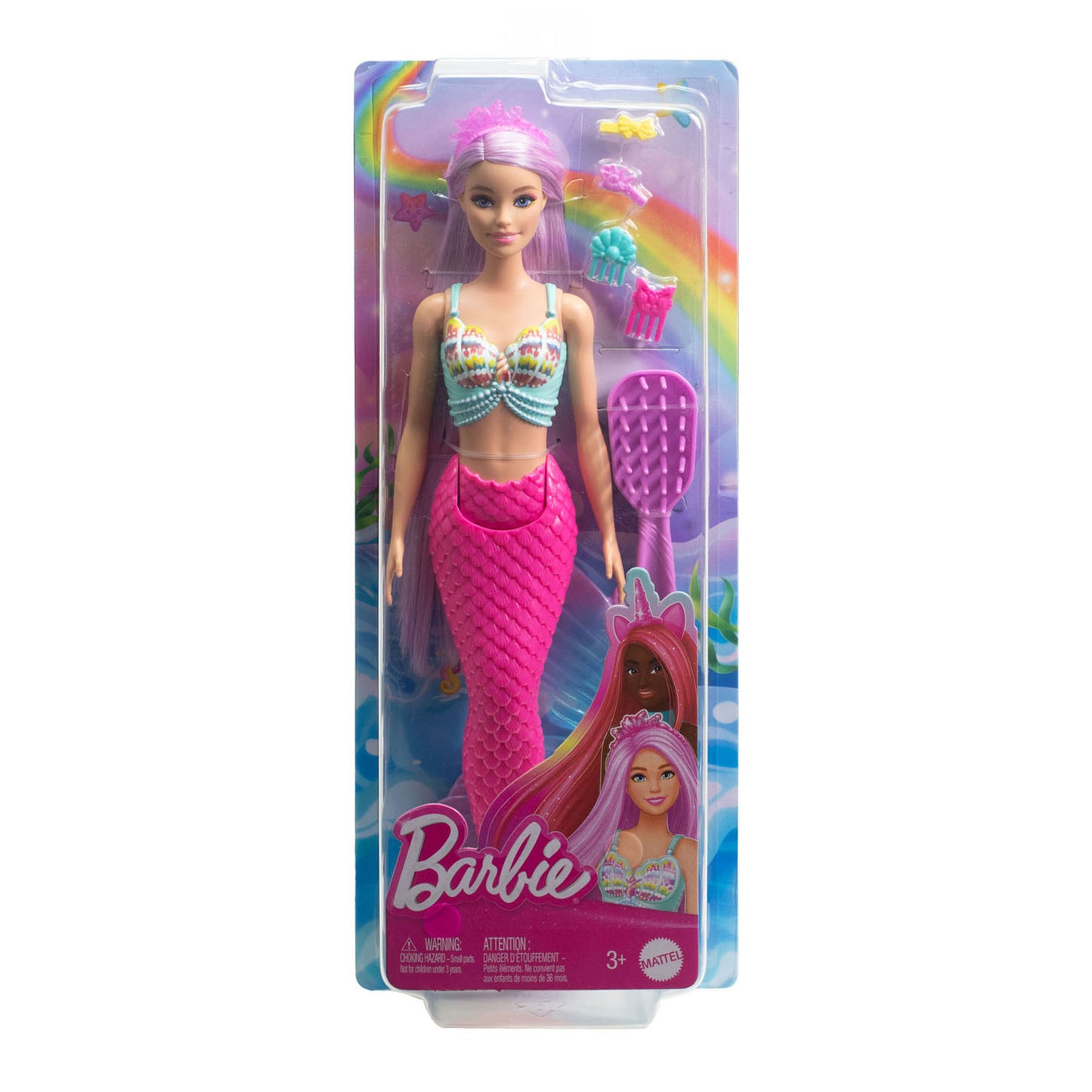 Mattel Mermaid Pop mit Fantasy -Haaren von 18 cm