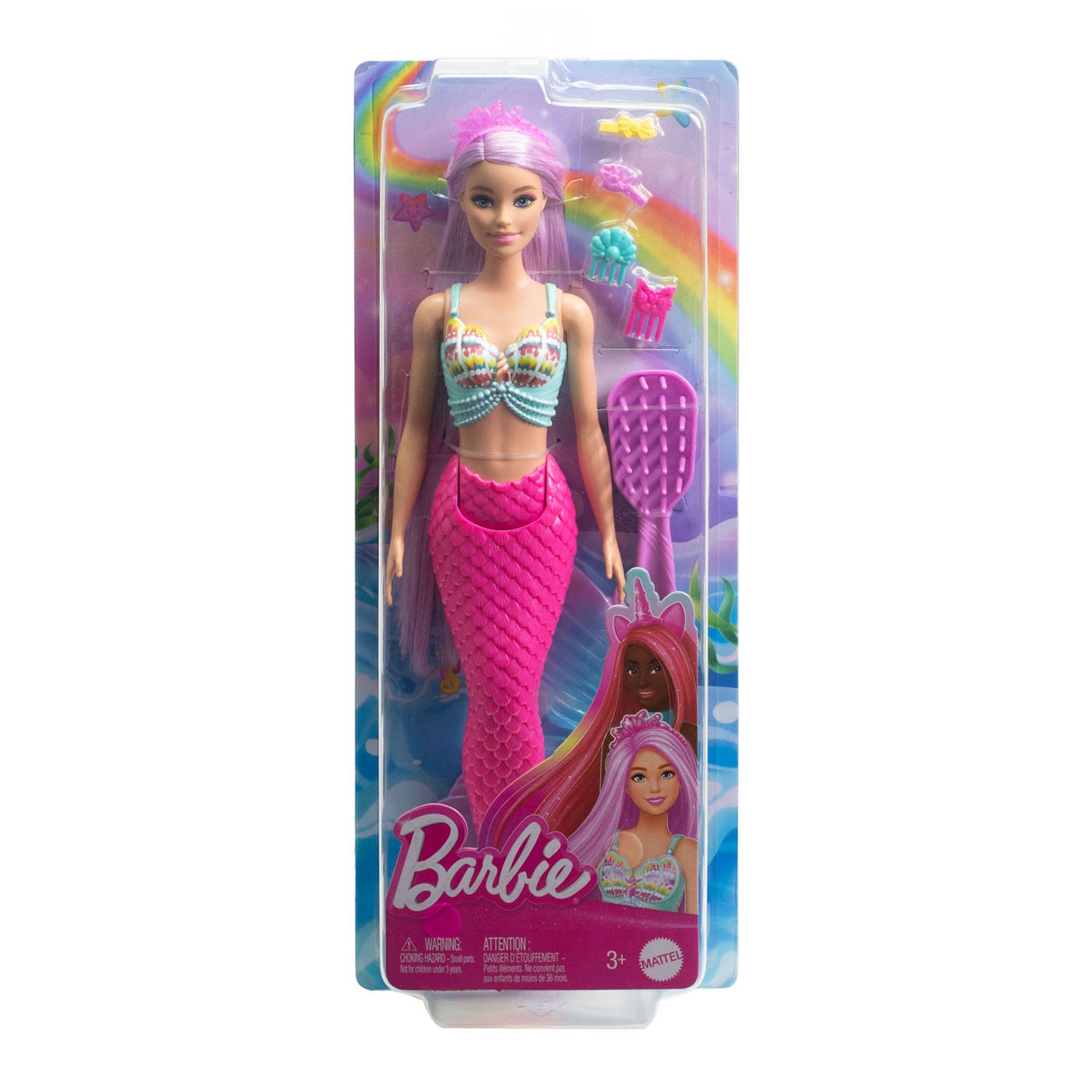 Mattel Mermaid Pop mit Fantasy -Haaren von 18 cm