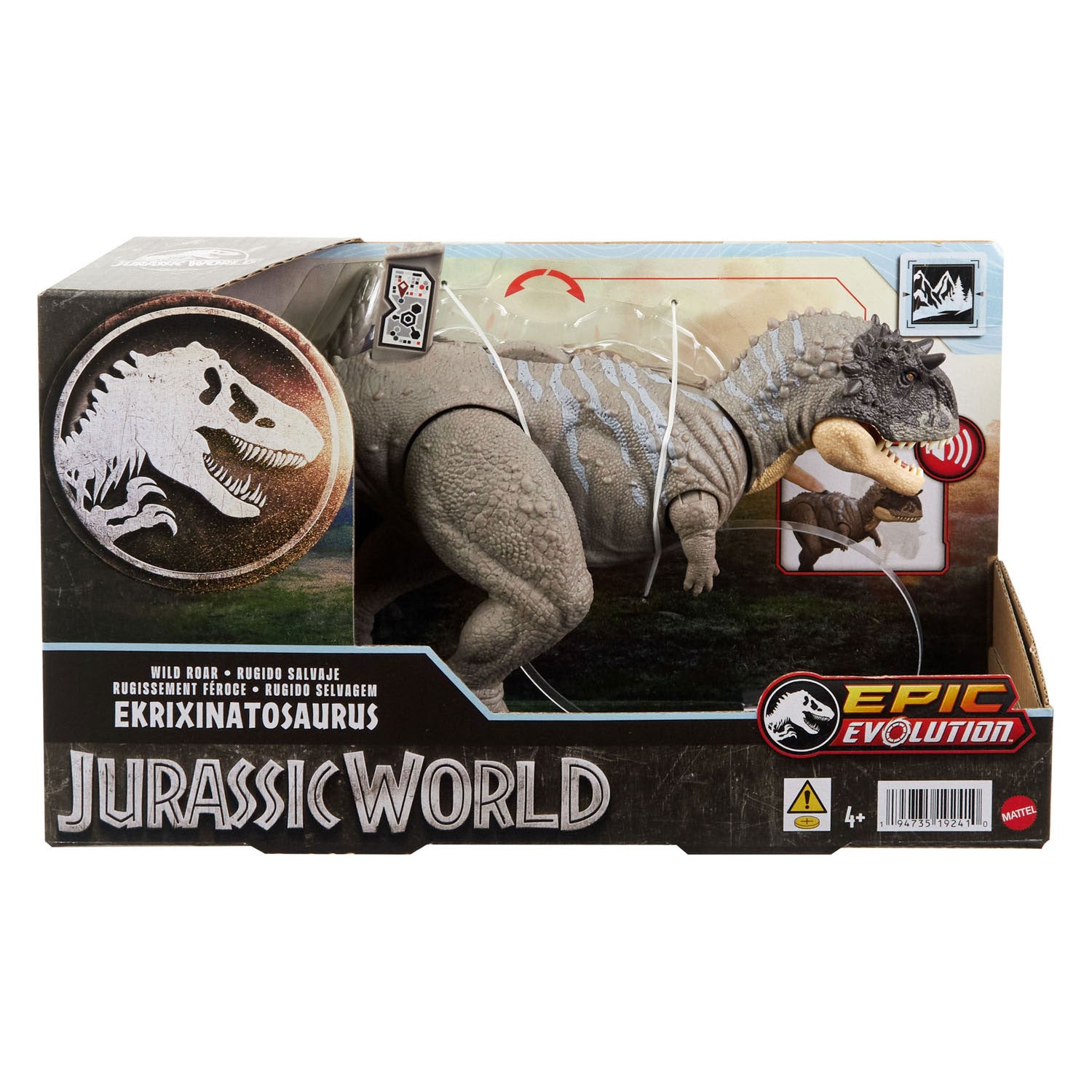 Mattel Jurassic World Wild Roar Ekrixinatosaurus spielen Figur