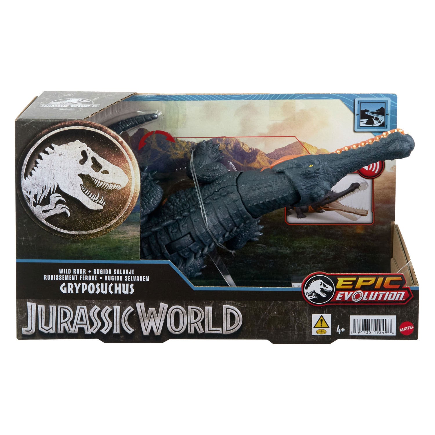 Mattel Jurassic World Roaring Gyropsuchus Dinosaurierspiel Figur
