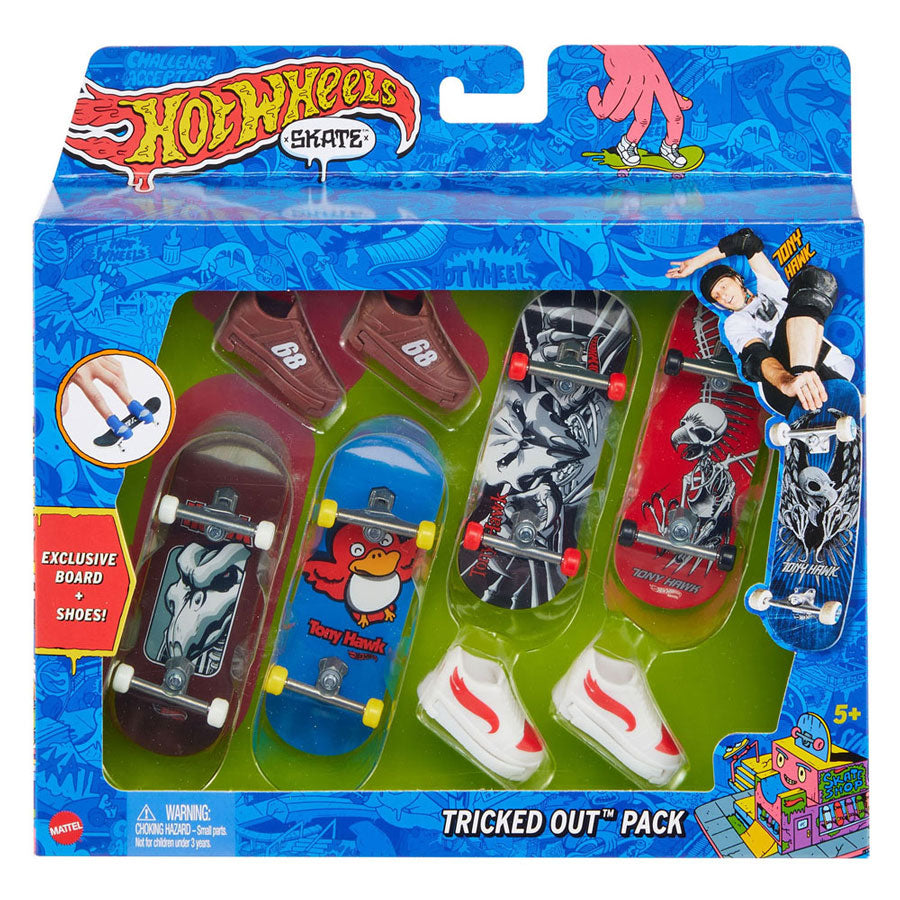 Hot Wheels Finger-Skateboard Multipack, 6 Stück.