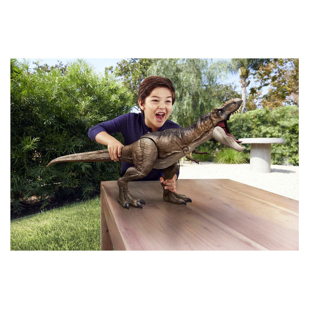 Mattel Jurassic World Dominion Super kolossaler T-Rex Dinosaurus spielen Figur