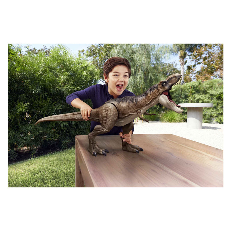 Mattel Jurassic World Dominion Super kolossaler T-Rex Dinosaurus spielen Figur