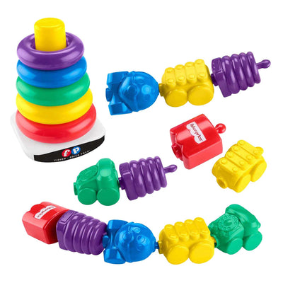 Stapelturm und Klickperlen von Fisher Price